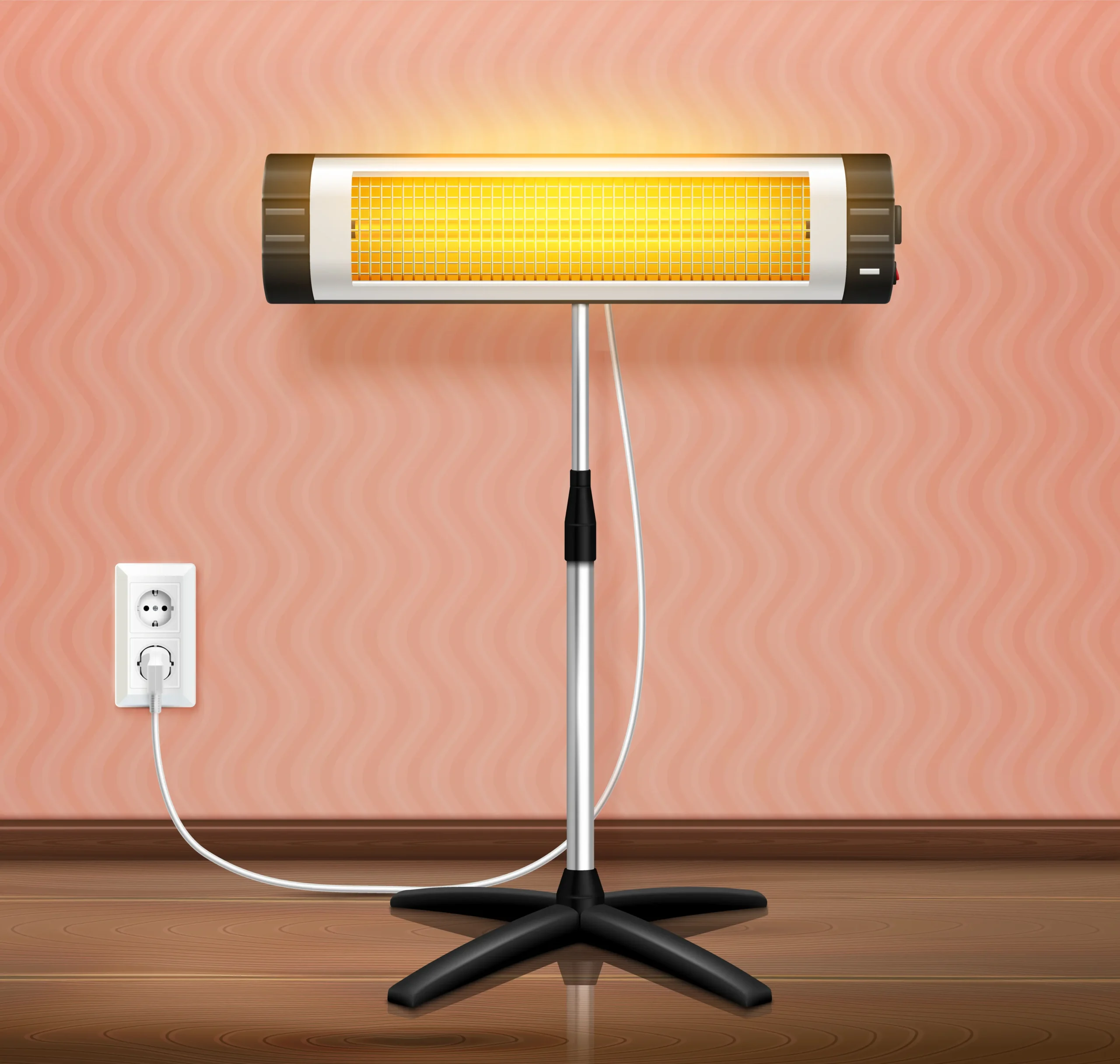 1910.i211.007..infrared heater waves realistic Portable Heater - Image 1